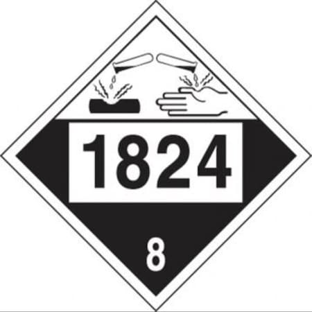 Accuform 4DIGIT DOT PLACARD HAZARD CLASS 8 MPL784VP50 MPL784VP50